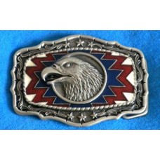 Eagle Head RWB Belt Buckle 